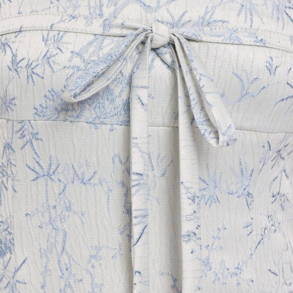 EUC Lioness Blue and White Strapless Mini Dress Size Medium - Picture 9 of 16